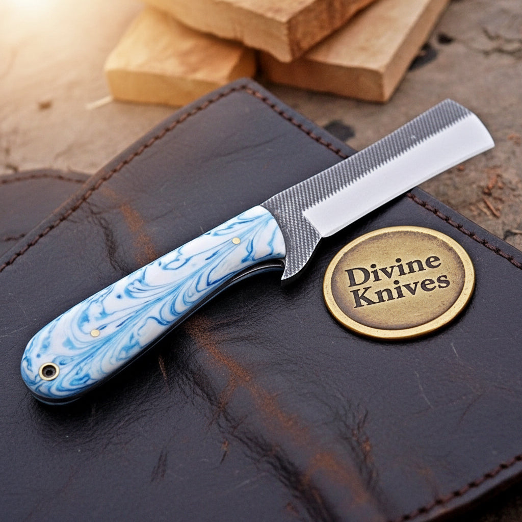 White Swirl Resin Ranch Bull Cutter Built for Real Work