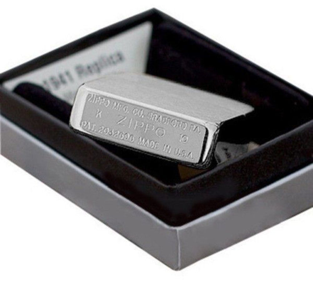Zippo 1941 Replica, Brushed Chrome Lighter #1941