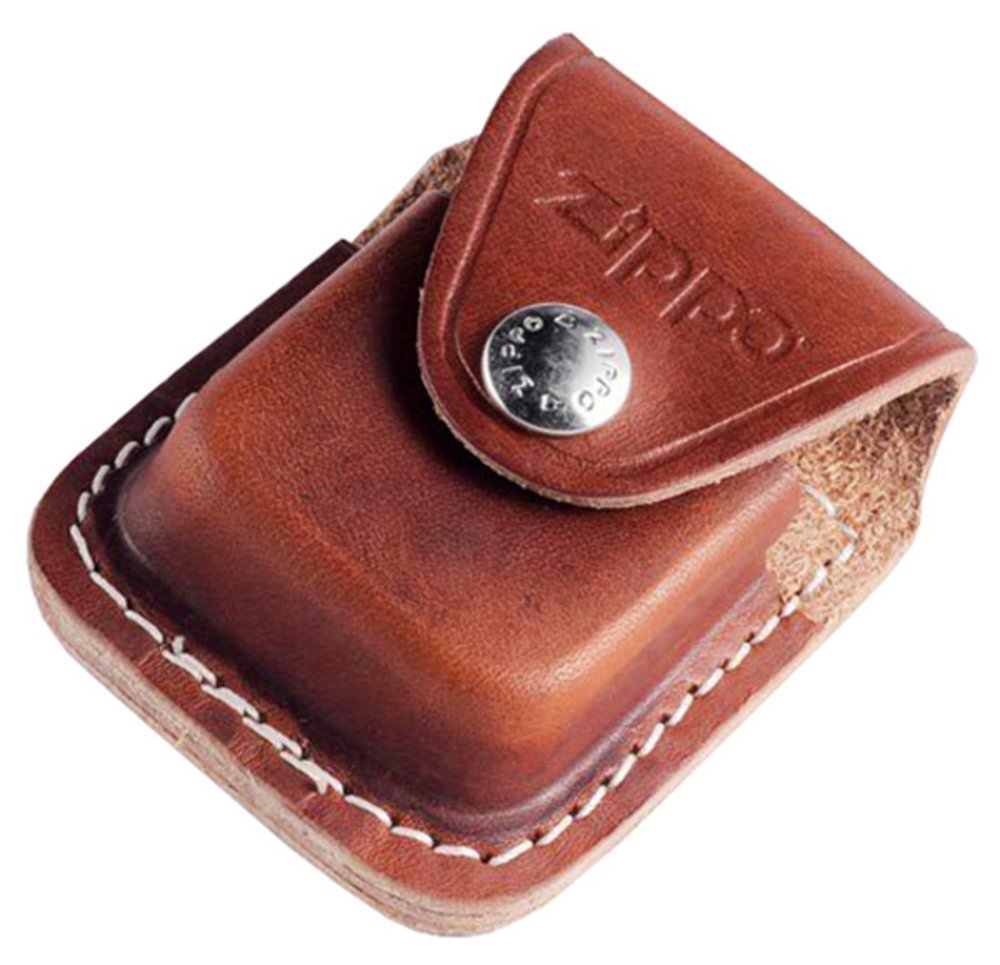 Zippo Metal Clip Leather Pouch For Zippo Pocket Lighters #LPCB