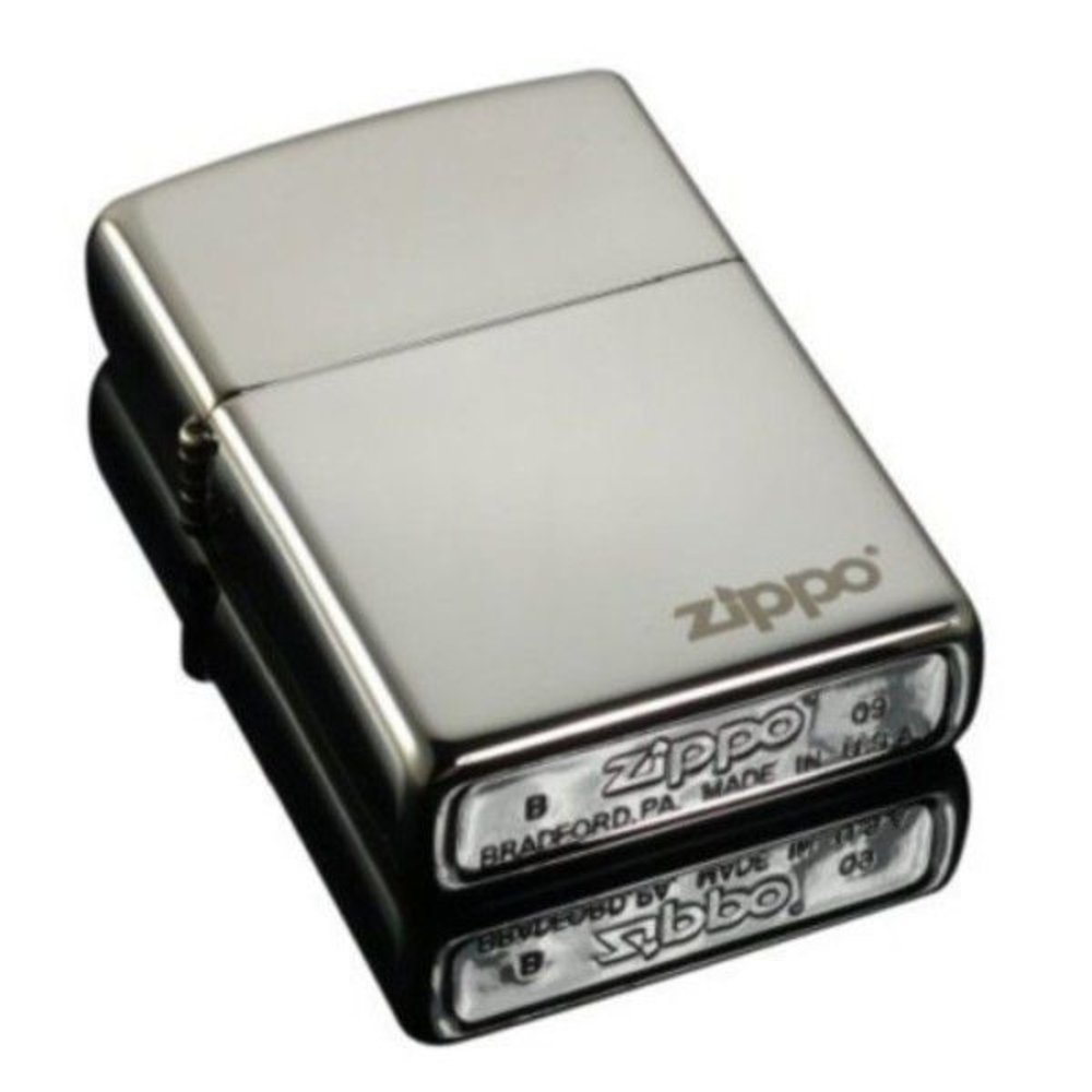 Zippo Classic Black Ice with Logo, Lighter #150ZL