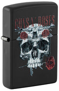 Zippo Guns N' Roses Skull Roses, Black Matte Lighter #47227