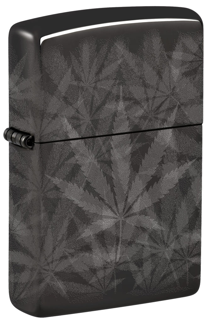 Zippo Cannabis 360°, High Polish Black Lighter #48924