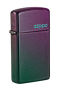 Zippo Slim Iridescent with Logo, Lighter #49267ZL