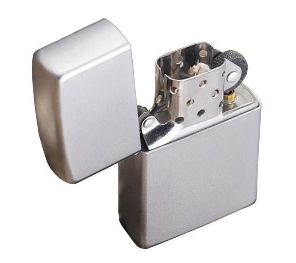 Zippo Classic Satin Chrome Lighter #205