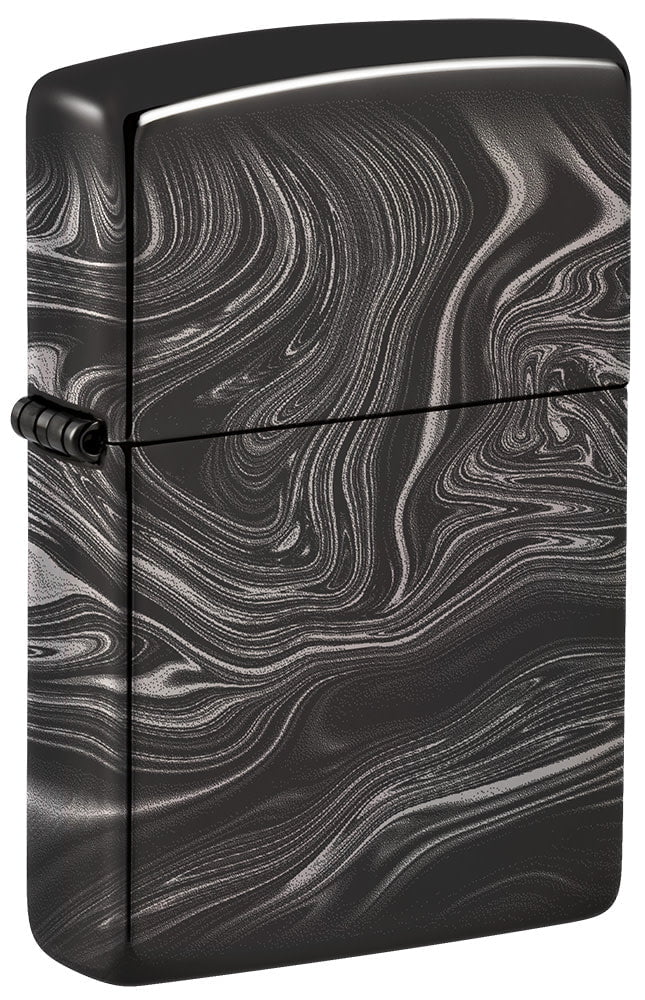 Zippo Marble Pattern 360°, High Polish Black Lighter #49812