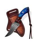 Blue Pakkawood Rite Edge Skinner with Stabilized Wood Handle
