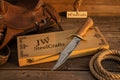 Timberland Trapper Bowie Knife with Damascus steel blade and wood handle - JW SteelCrafts