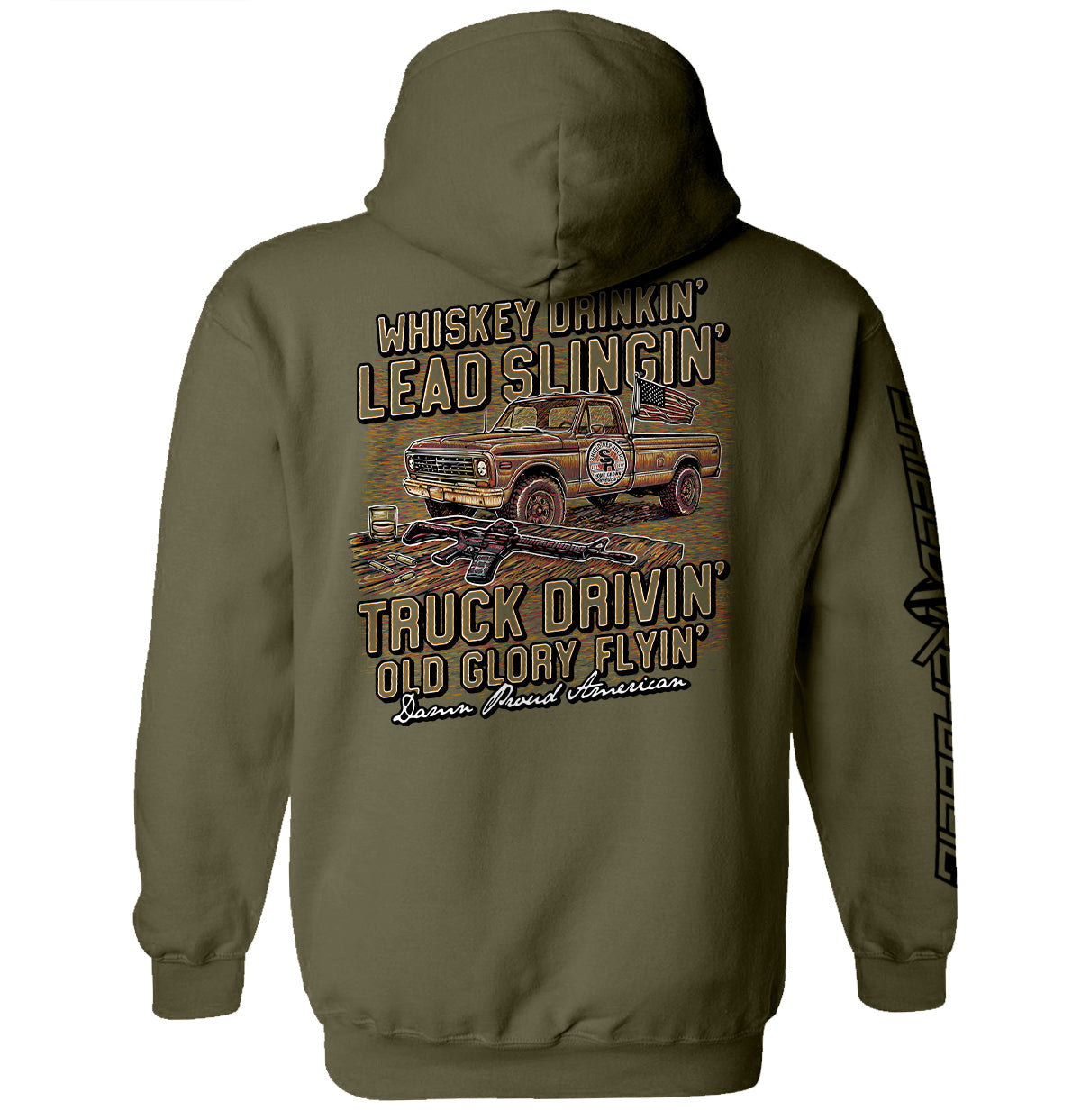 Damn Proud American - Shield Republic hooded sweatshirt | Relic & Reel