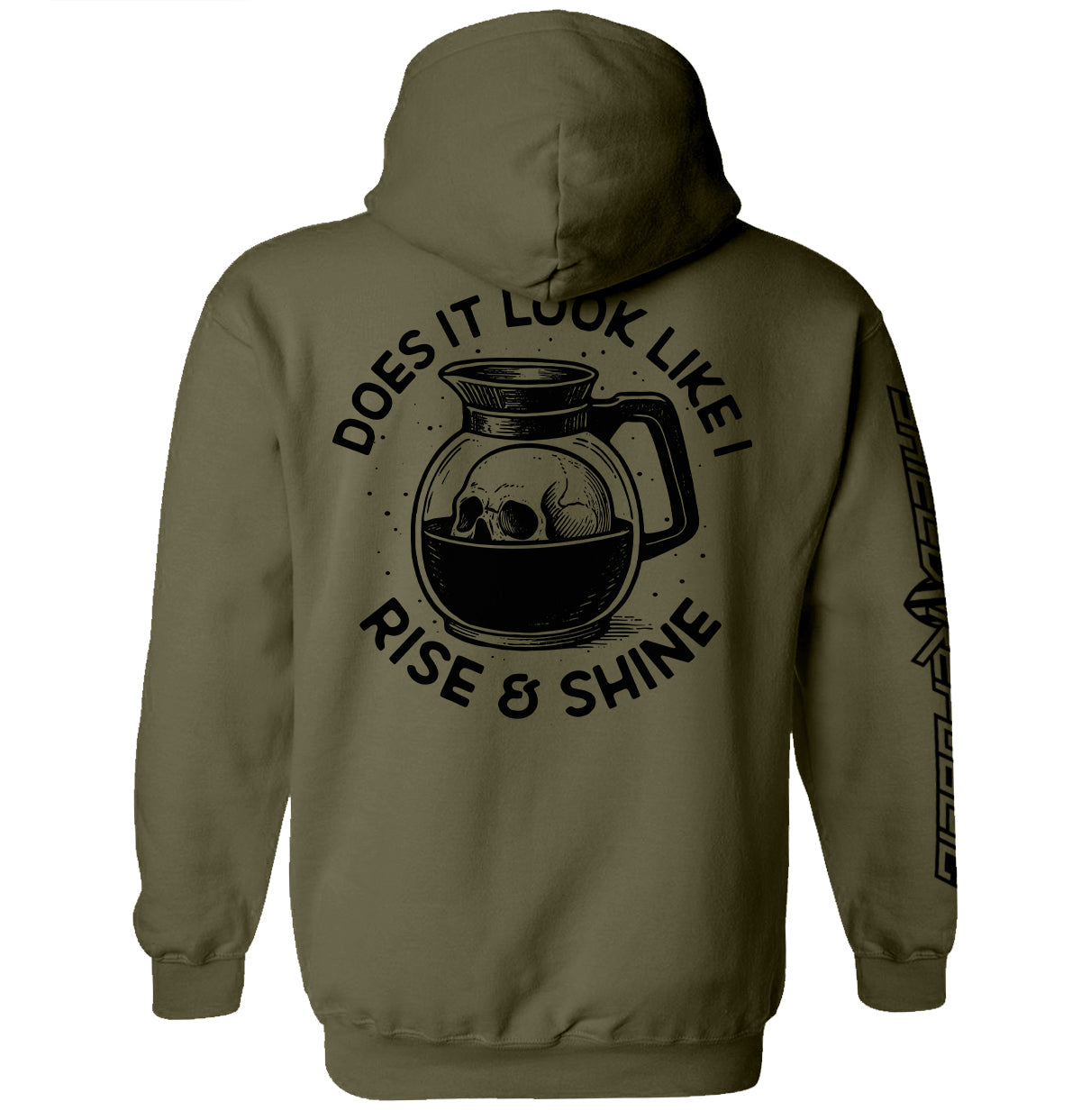 Does It Look Like I Rise & Shine - Shield Republic hoodie | Relic & Reel