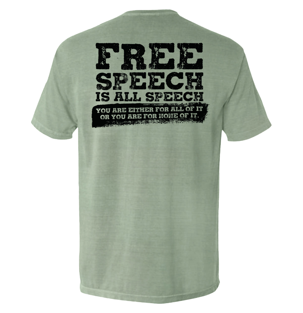 Free Speech Is All Speech graphic t-shirt - Shield Republic
