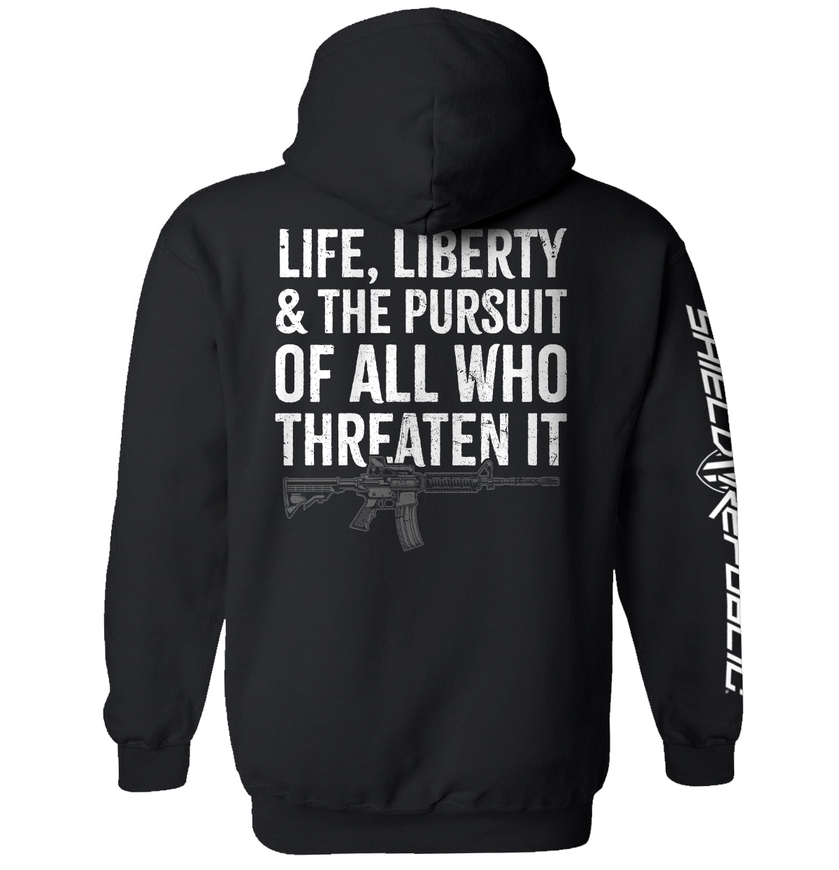 Life, Liberty & The Pursuit - Shield Republic hoodie | Relic & Reel