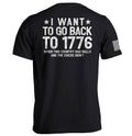 I Want To Go Back To 1776