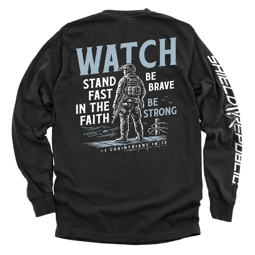 Watch Stand Fast in the Faith (Back Print)