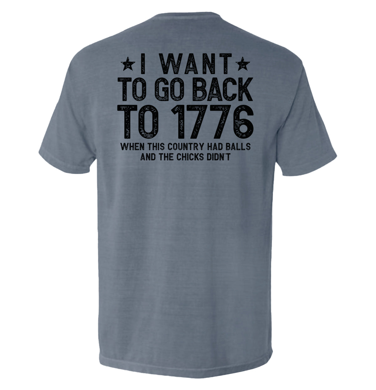 I Want To Go Back To 1776 - Shield Republic T-shirt | Relic & Reel