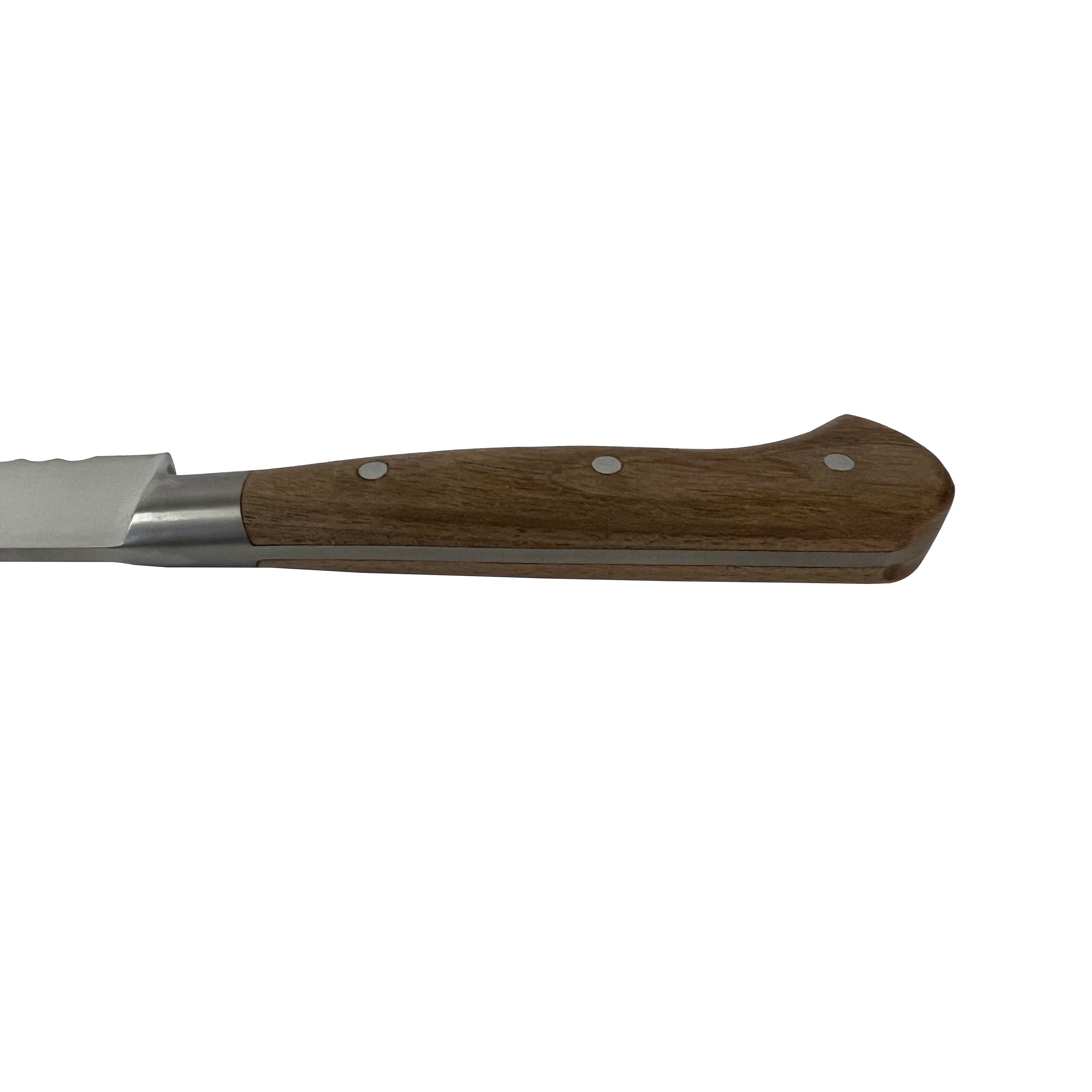 Laguiole en Aubrac Fully Forged Steel Bread Knife With Walnut Handle, 8-Inches