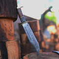 Handmade Damascus Steel Bowie Knife