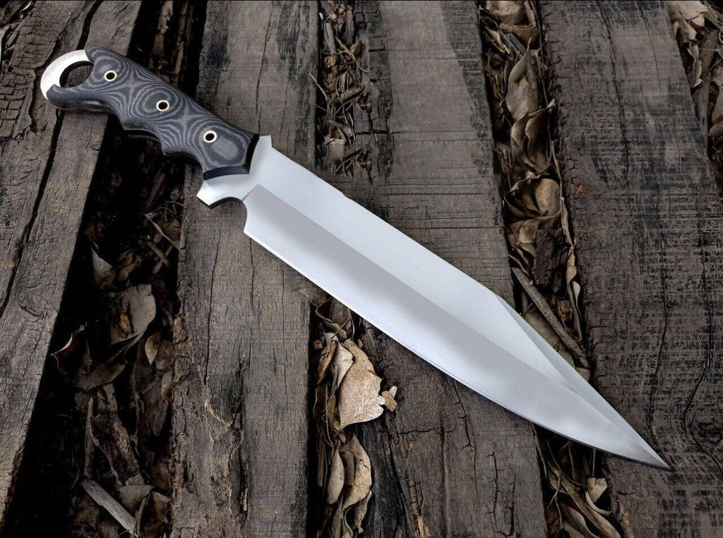 Black Talon Ravenclaw Combat Survival Knife by cskforged with a sharp blade and tactical design for outdoor and survival use.