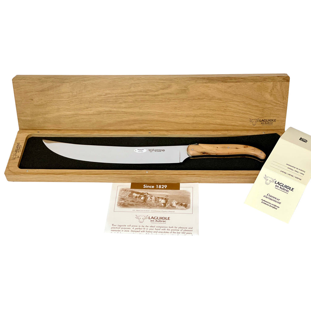 Laguiole en Aubrac Champagne Saber with Juniper Wood Handle