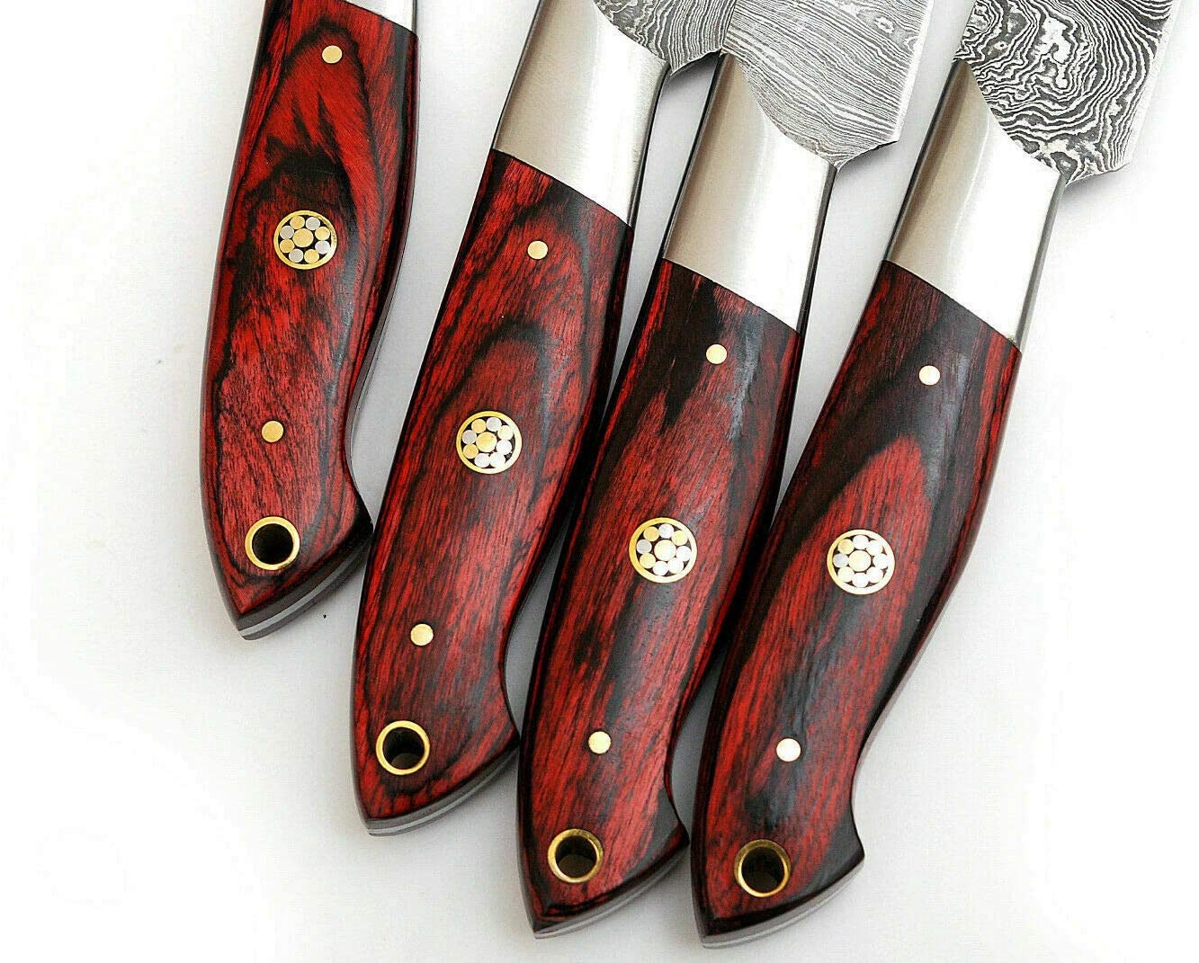Premium Damascus Steel Knife Set – 10" Chef Blade with Pakkawood Handle