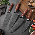 Custom Handmade Damascus Steel Kitchen Knife – 8” Blade with Rosewood Handle