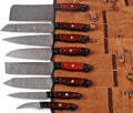 Custom Handmade Damascus Steel Knife Set – 8-Inch Blade