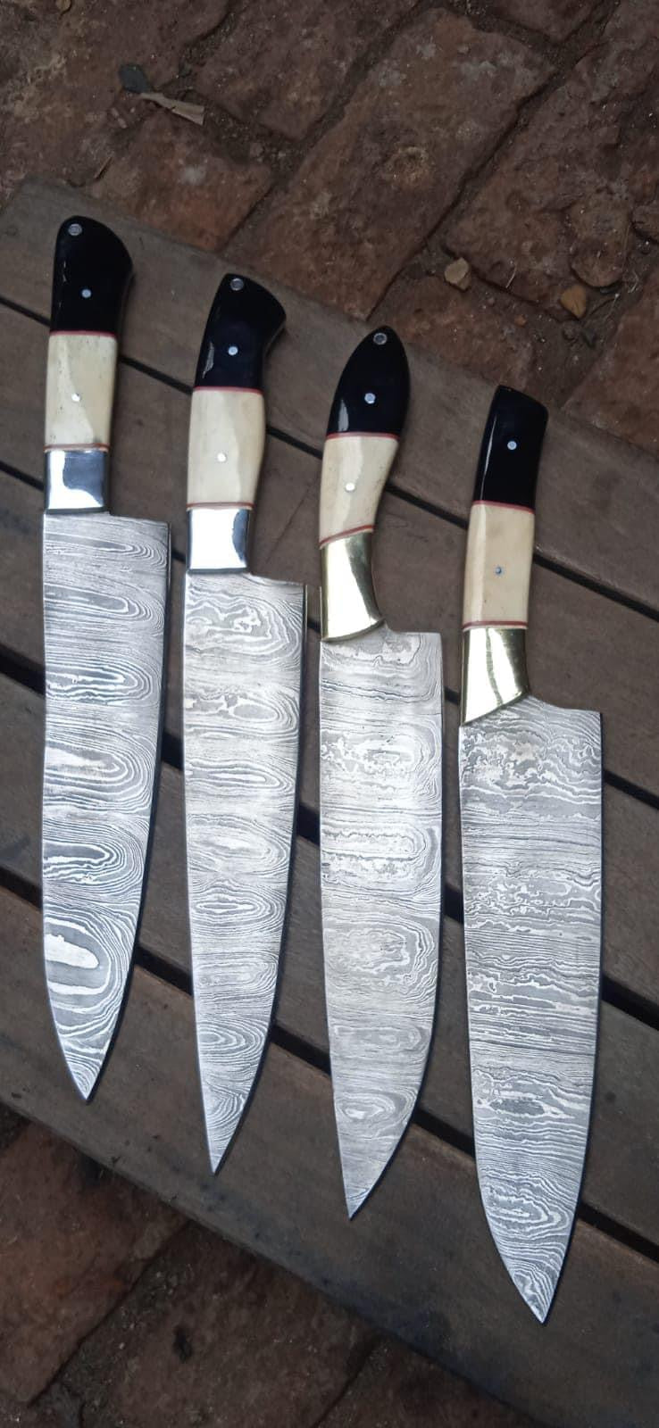 Custom Kitchen Knives – Hand Forged Damascus Steel Blade