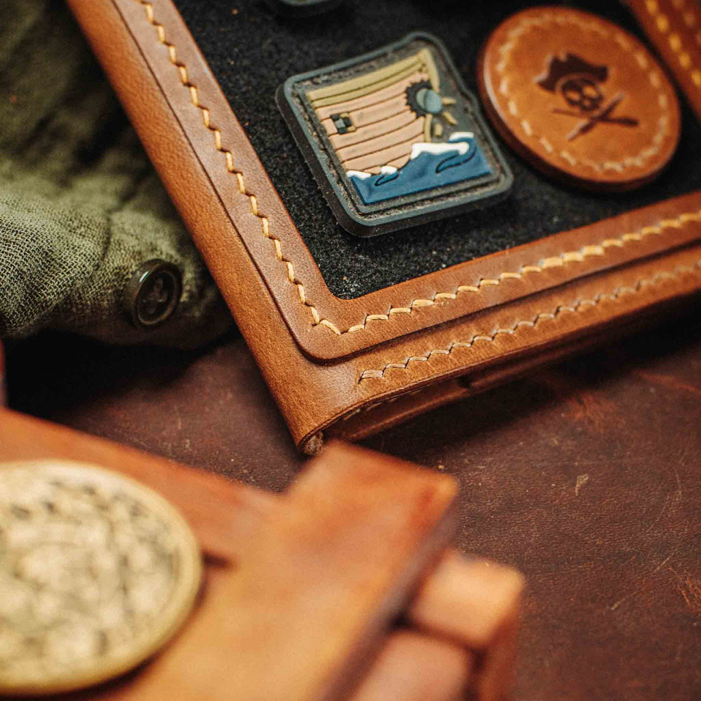 Quartermaster v2 – Leather Passport Wallet with Velcro | Pirate Goods