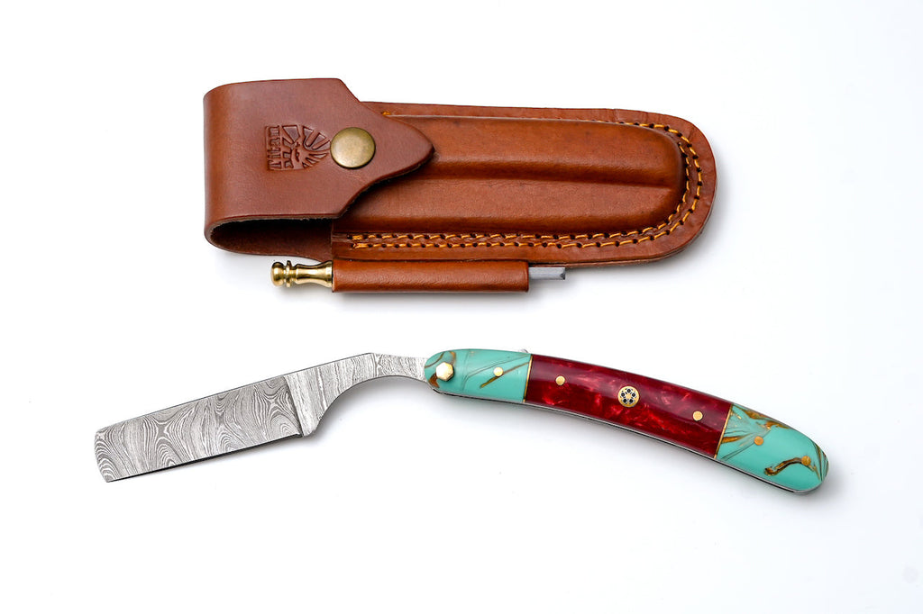 Damascus Straight Razor TK-501