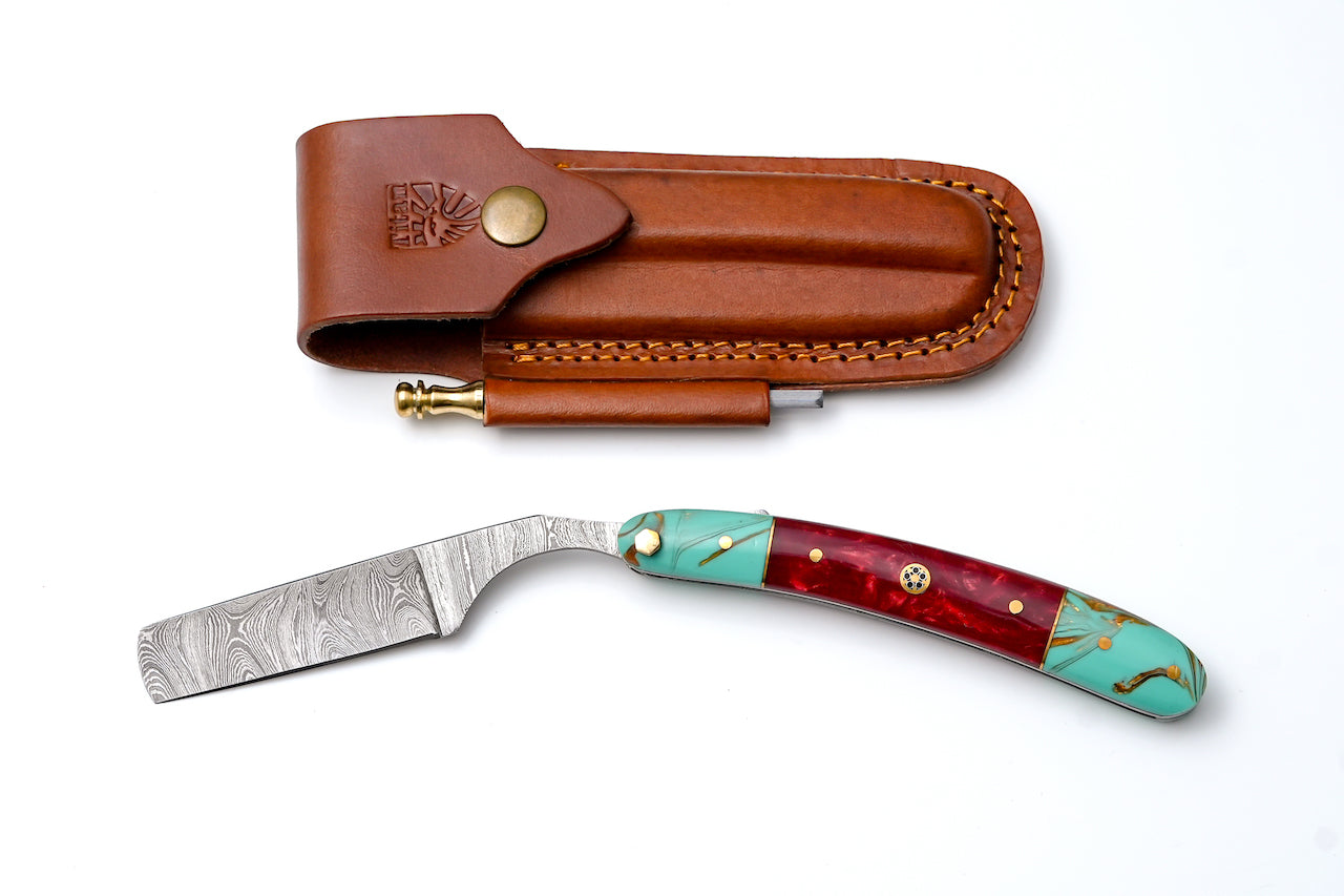 Damascus Straight Razor TK-501
