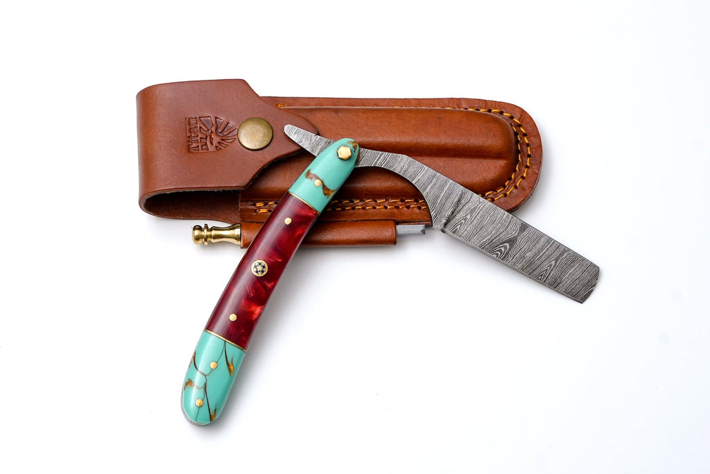Damascus Straight Razor TK-501