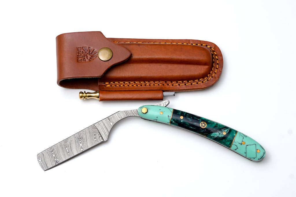 Damascus Straight Razor TK-440