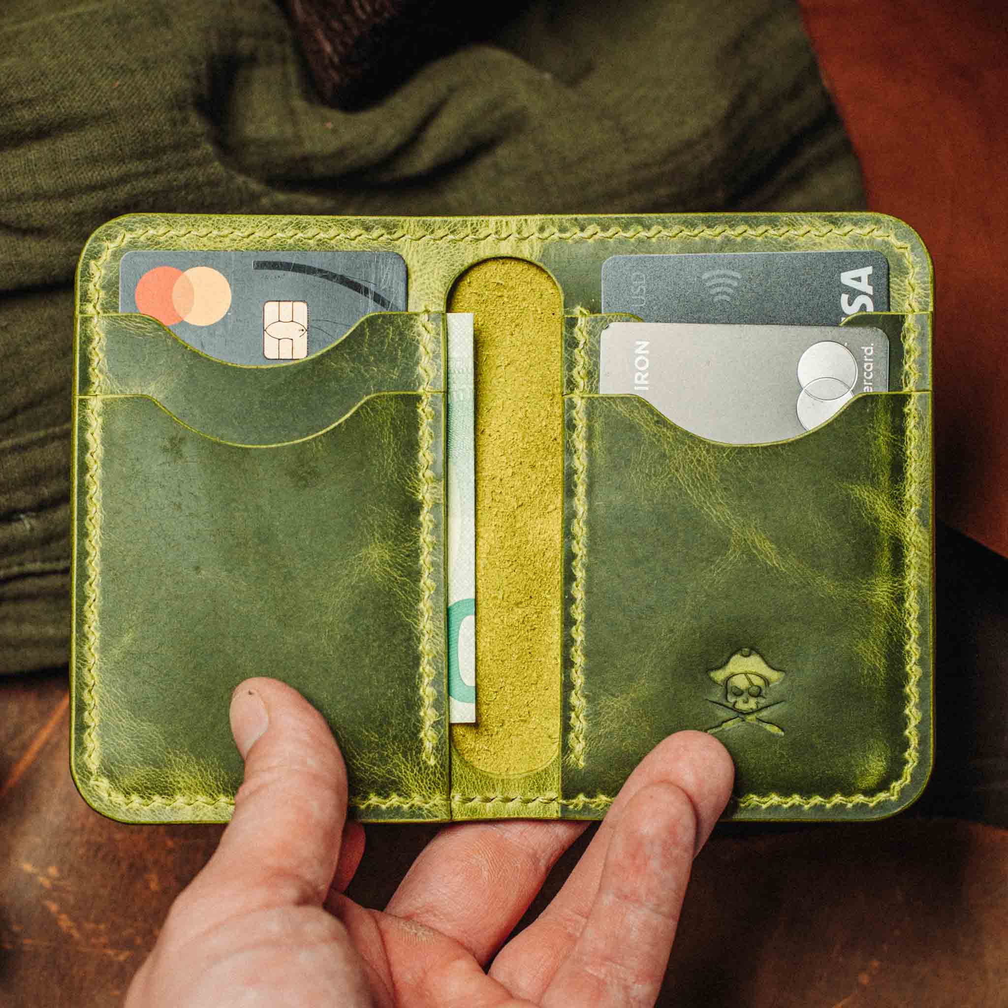 Pirate Goods Buccaneer – Slim Leather Bifold Wallet