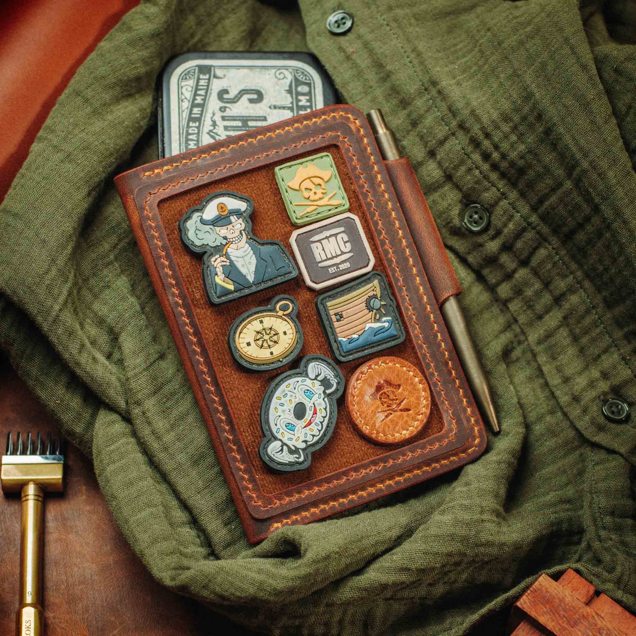 Quartermaster v2 – Leather Passport Wallet with Velcro | Pirate Goods