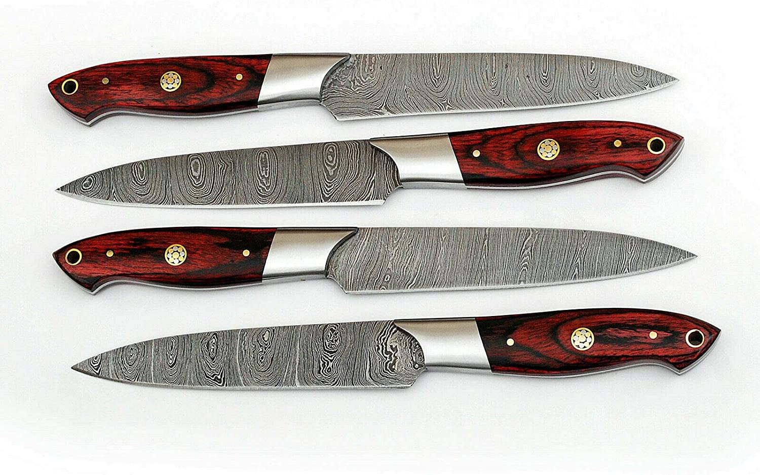 Premium Damascus Steel Knife Set – 10" Chef Blade with Pakkawood Handle