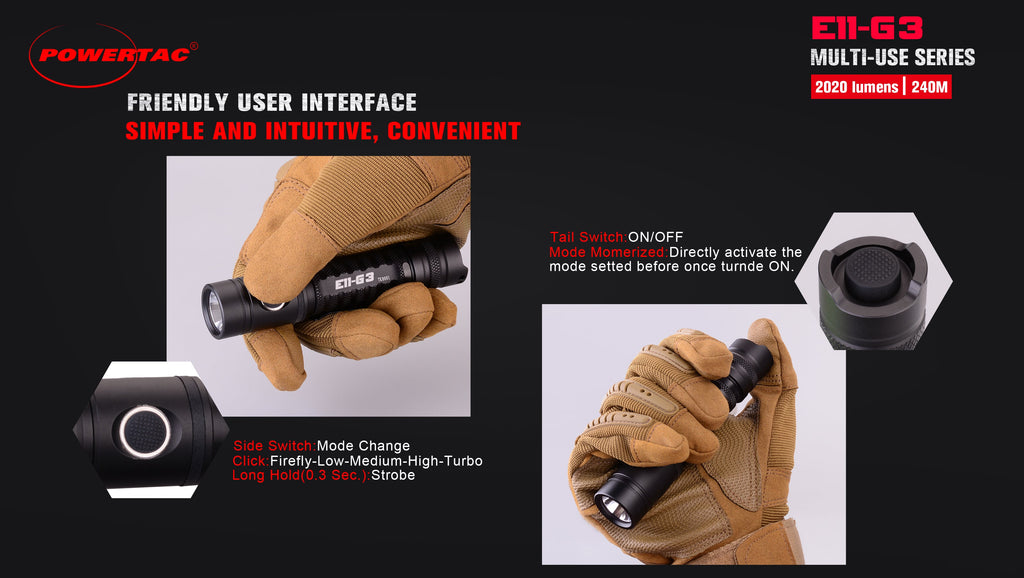 E11-Gen3 2020 Lumen Rechargeable EDC Flashlight-Best Selling EDC