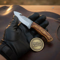 Hand-Forged Rasp Steel Wood Gut Hook Knife