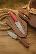 Ember Ridge Damascus Duo Set 9" Handmade Matching Set of 2