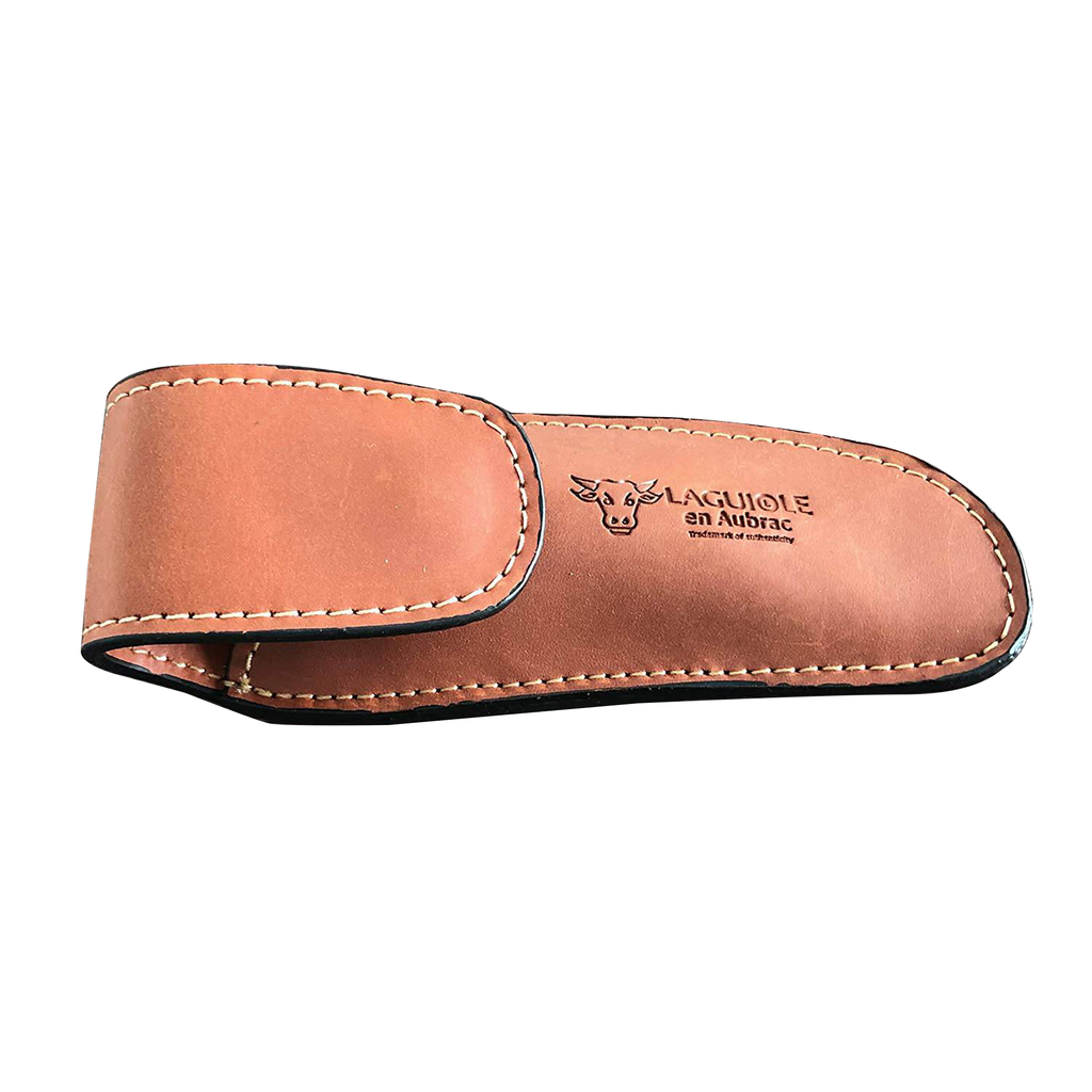 Laguiole en Aubrac Brown Leather Sheath Protector for Folding Knife