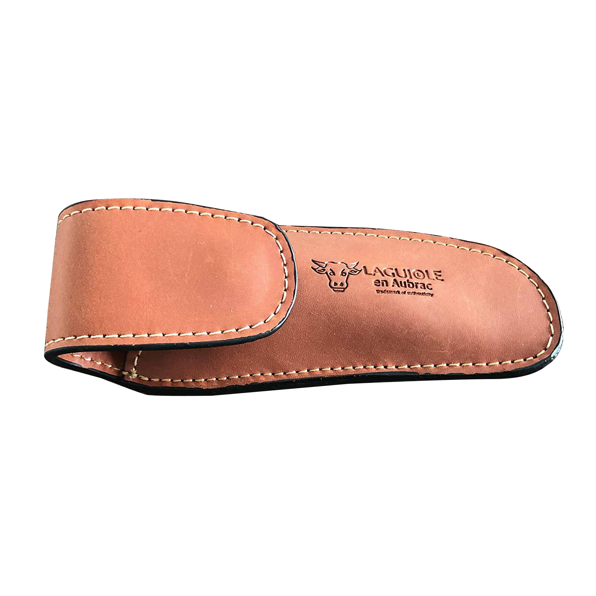 Laguiole en Aubrac Brown Leather Sheath Protector for Folding Knife