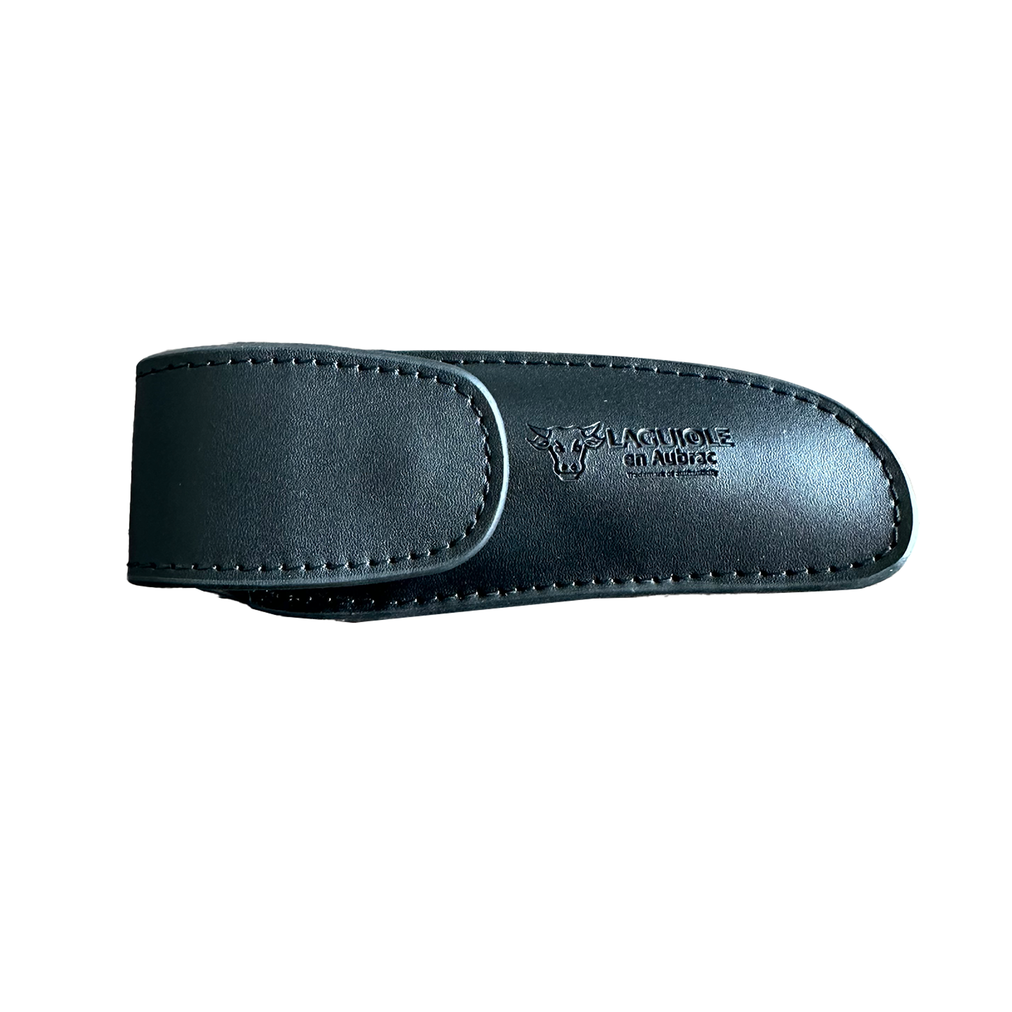 Laguiole en Aubrac Black Leather Sheath Protector for Folding Knife