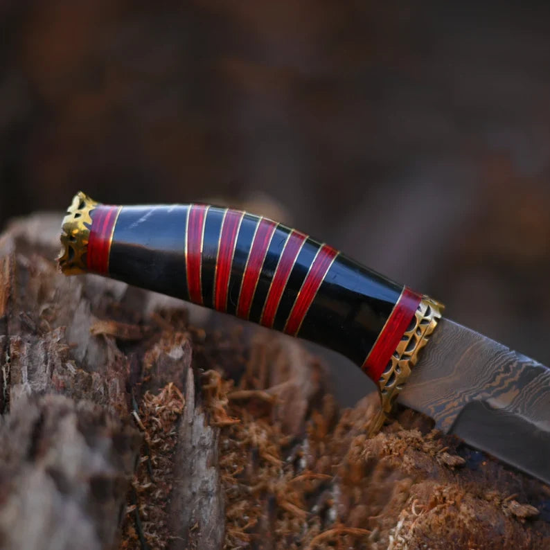 Vintage Damascus Steel Bowie knife
