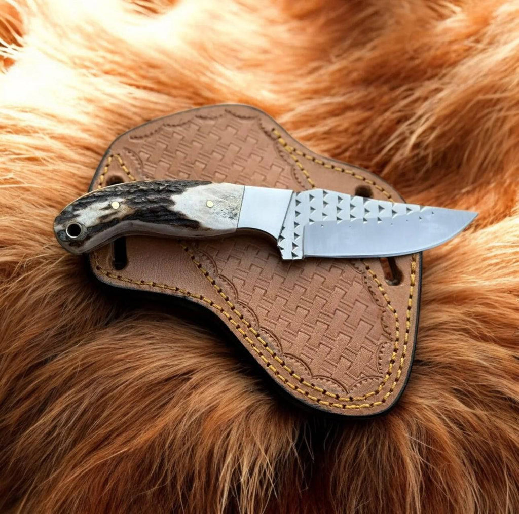 Hand forged rasp file knife by cskforged, a durable EDC tool with a rustic, full-size rasp file design for versatile use.