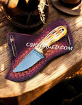 Cowboy Belt Knife – Bone Handle & Pancake Sheath