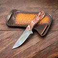 Handcrafted Country Knife with Leather Sheath – Durable Rasp Tool Blade