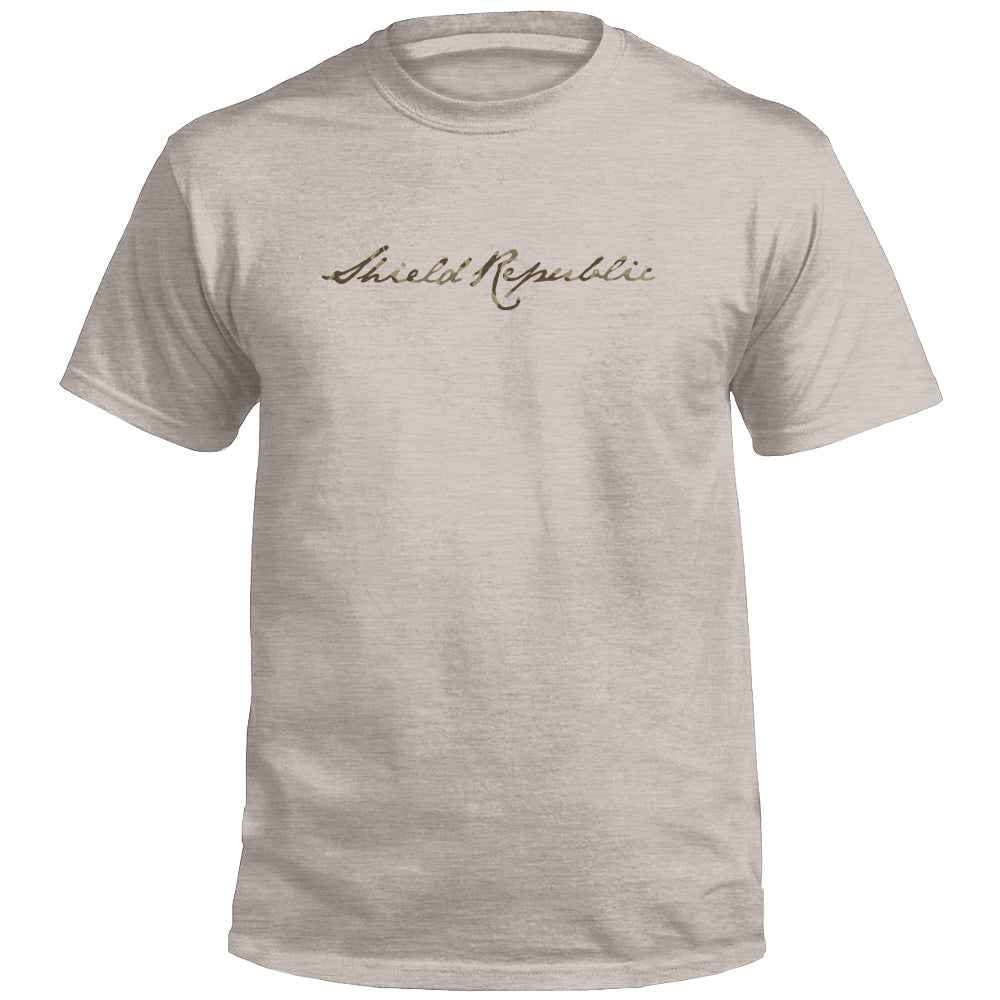 Shield Republic Duck Camo Script (Front)