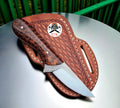 cskforged Farrier's Rasp Knife with resin handle and western sheath, ideal for everyday carry and durable hoof care tools