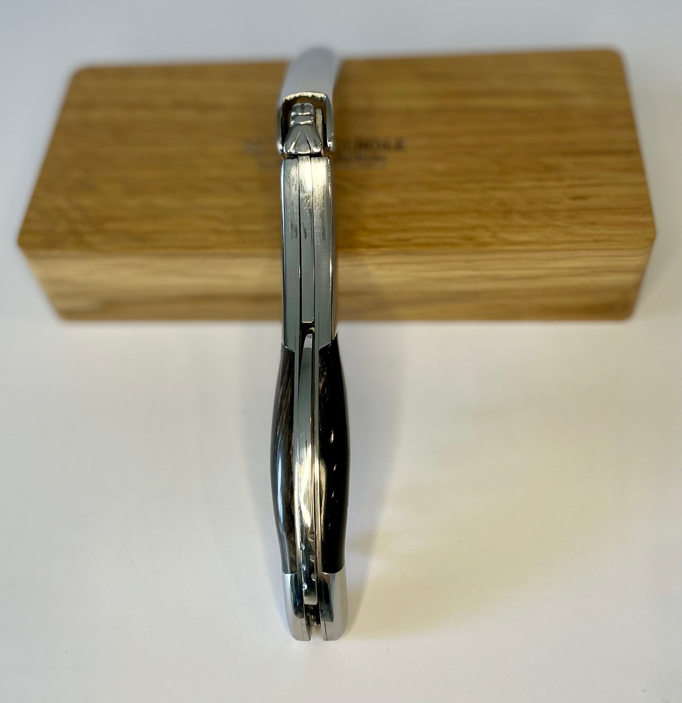 Handcrafted Sommelier Waiter's Corkscrew with Buffalo Horn Handle by Laguiole en Aubrac