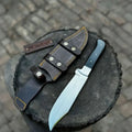 Handmade Frontier Bowie Knife J2 Steel Clip Point with Micarta Handle