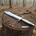 Handmade Sheffield Style Bowie Knife with High Polished Clip Point Blade