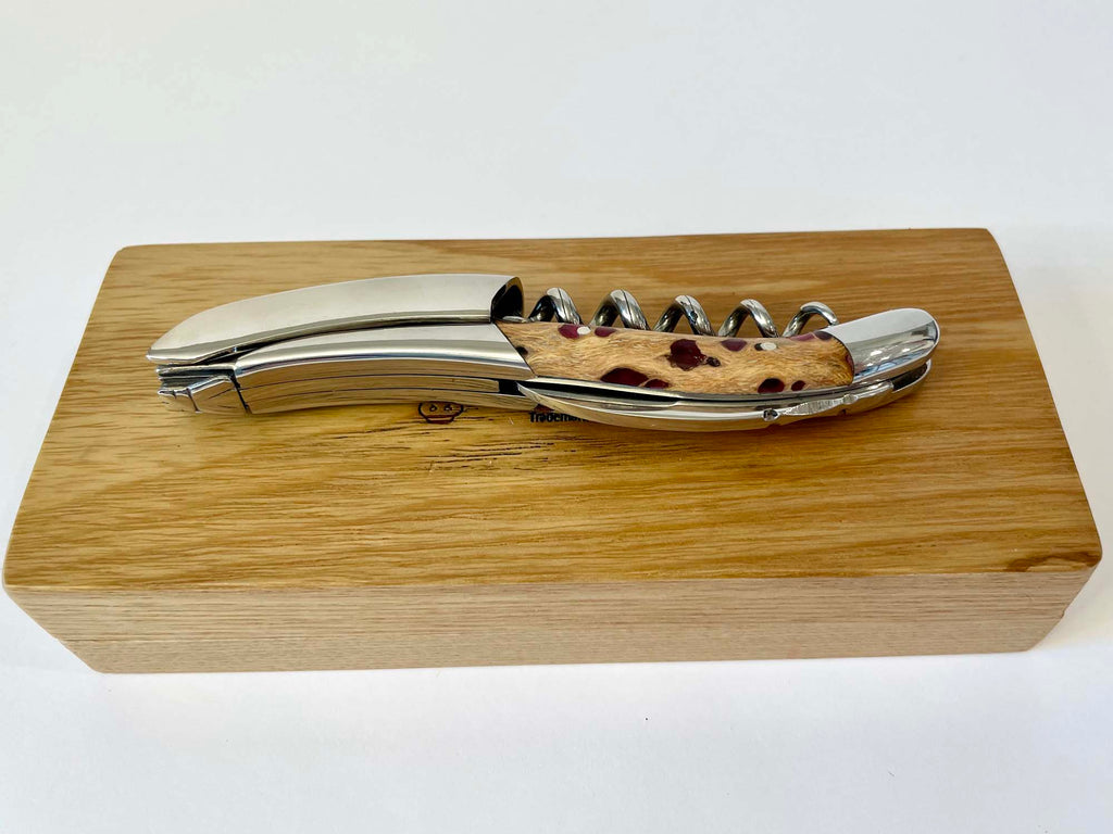 Handcrafted Sommelier Waiter's Corkscrew with Cactus Fuchsia Handle by Laguiole en Aubrac